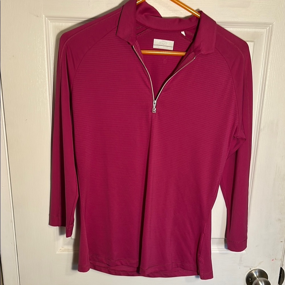 Callaway Fuchsia Opti-Dri Pullover